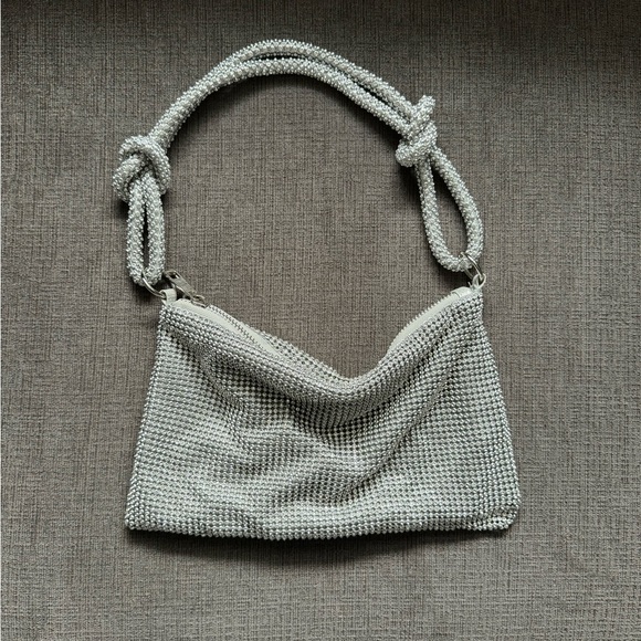 Silver Rhinestone Purse - Picture 1 of 3